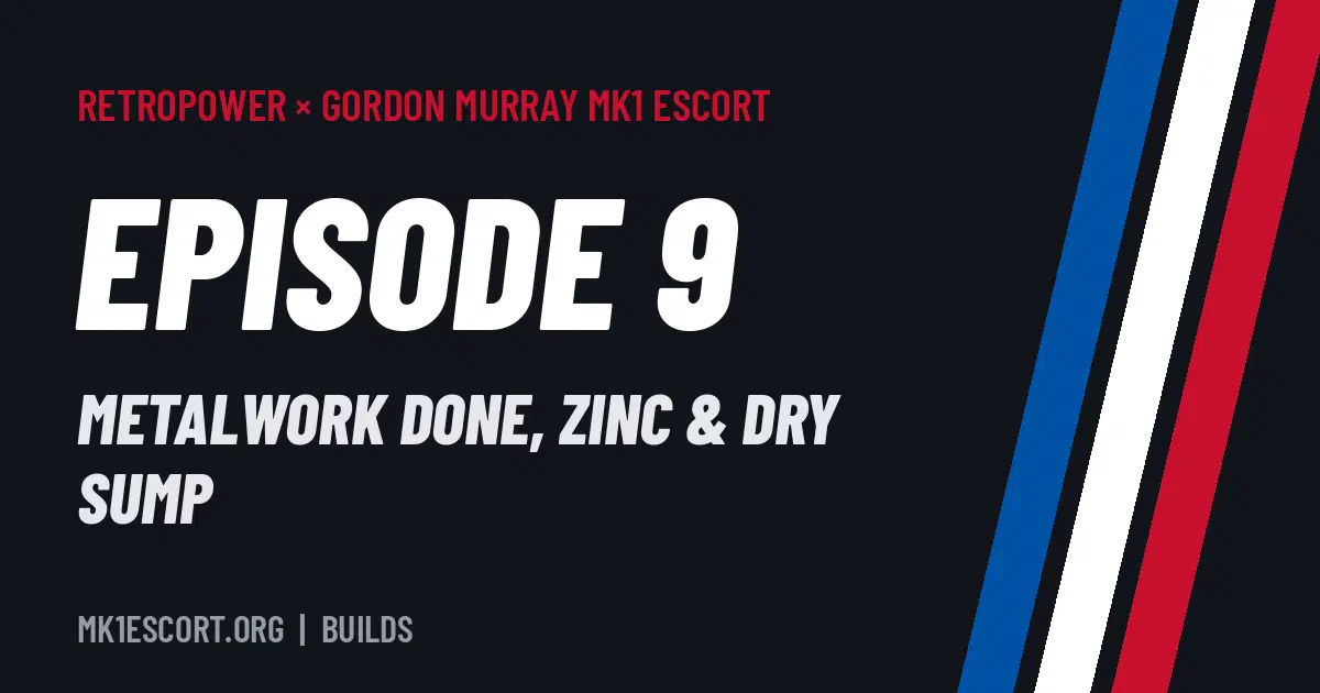 Gordon Murray Mk1 Escort by Retropower – Episode 9 title card